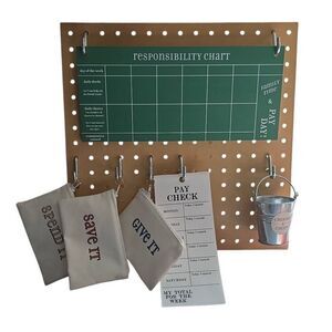 Kids Peg Board Responsibility Chart